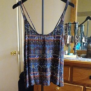 Eyeshadow Colorful Geometric Camisole